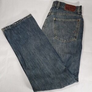 Tommy Hilfiger Jeans Straight Leg Denim Trousers Blue Mens 34x32”